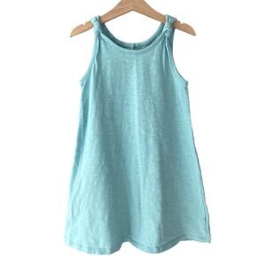 Gap Knot Strap Tank Dress - Solid Aqua - Small 6/7